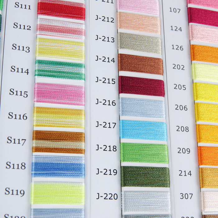 Simthread Embroidery Thread Real Thread Color Card ( 294 Colors ) - Simthread - High Quality Machine Embroidery Thread Supplier