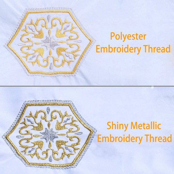 Simthread 10 Colors Metallic Embroidery Thread Kit 500M Simthread
