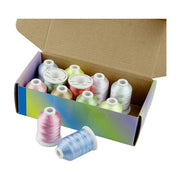 12 Colors Variegated Embroidery Thread 1000M #2 - Simthread - High Quality Machine Embroidery Thread Supplier