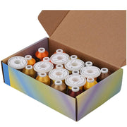 21 Spools Brown & Gold Embroidery Thread 800Y - Simthread - High Quality Machine Embroidery Thread Supplier