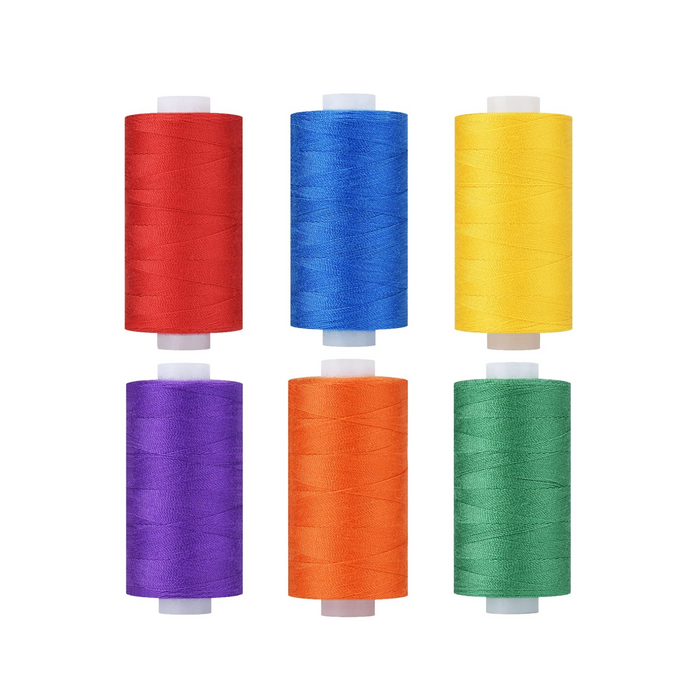 Simthread 6/20 Colors 400 Yards 30wt Corespun All Purpose Sewing Thread Set