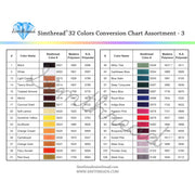32 Madeira Colors 500M Embroidery Thread Set 3 - Simthread - High Quality Machine Embroidery Thread Supplier