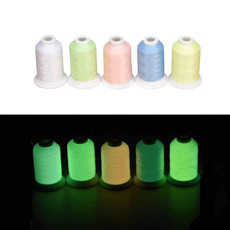 Simthread 5/6 Colors Luminous Embroidery Thread