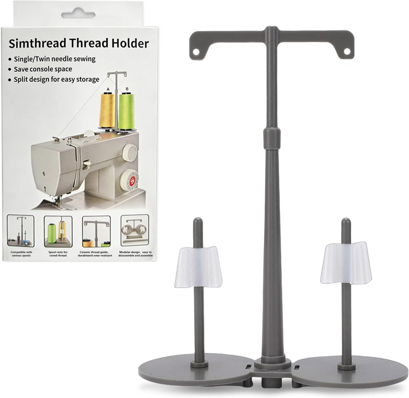 Simthread Dual Spool Thread Stand for Embroidery & Sewing Machines