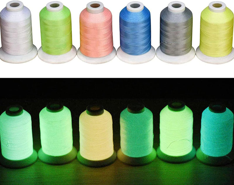 Simthread 5/6 Colors Luminous Embroidery Thread
