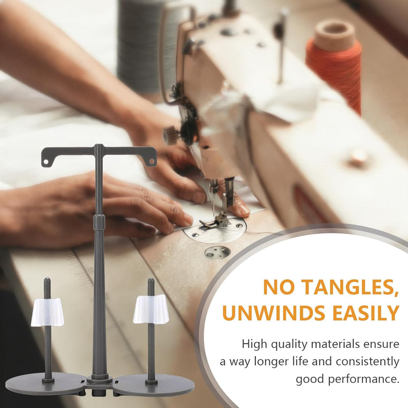 Simthread Dual Spool Thread Stand for Embroidery & Sewing Machines