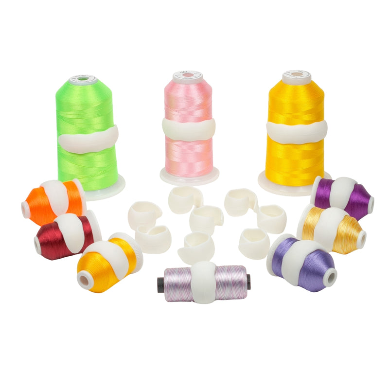 Simthread Pure White Embroidery Thread Spool Holder 20/65/100 pcs