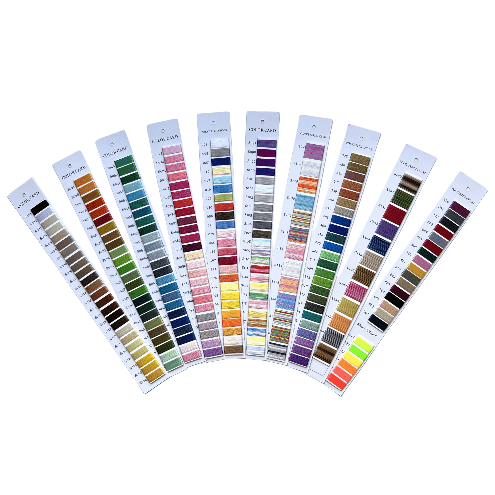 Simthread Embroidey Thread Physical Color Card Combo ( 294 Colors ...