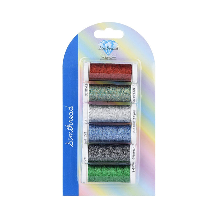 Simthread 6 Colors Metallic Thread - 50M
