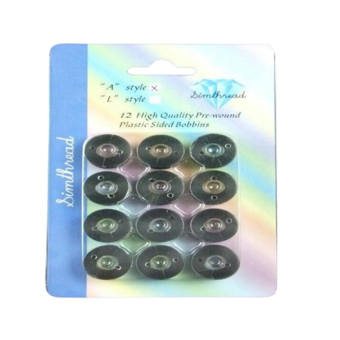 Simthread 144pcs Embroidery Pre-Wound Bobbins Thread, Class 15