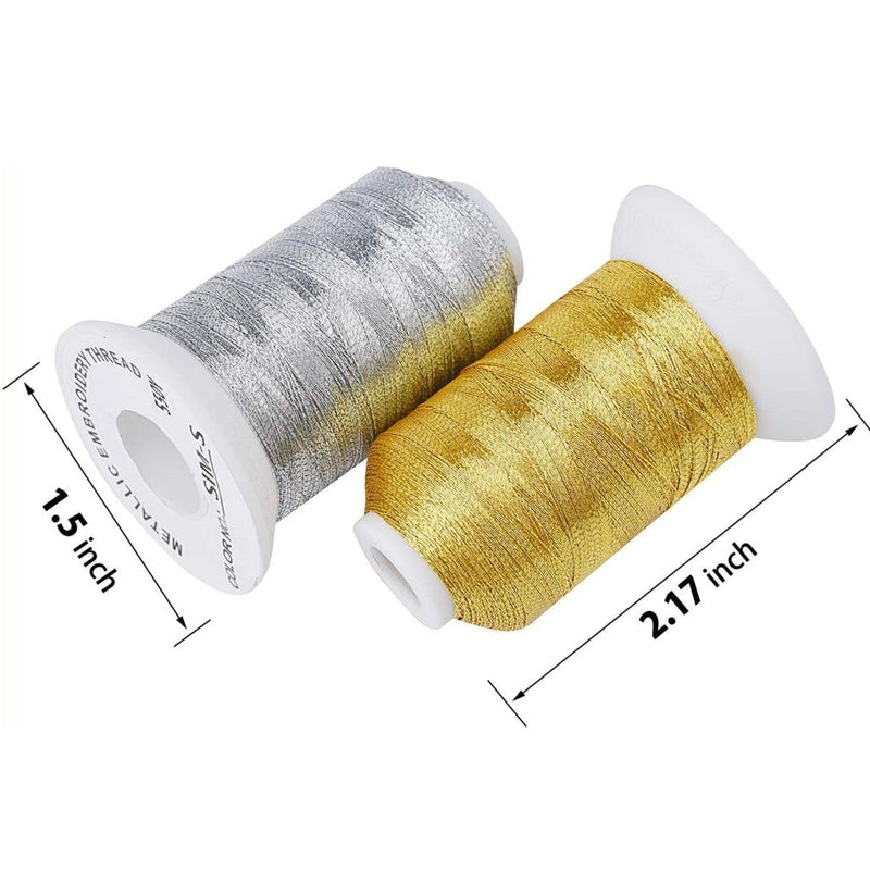 Simthread 21 Assorted Colors Metallic Embroidery Machine Thread Kit 500M - Simthread - High Quality Machine Embroidery Thread Supplier