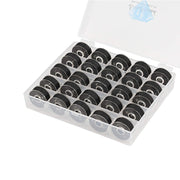 Simthread 25pcs Size L / SA155 Pastic Sided Prewound Bobbins Thread 60wt - Simthread - High Quality Machine Embroidery Thread Supplier