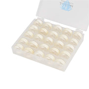 Simthread 25pcs Size L / SA155 Pastic Sided Prewound Bobbins Thread 60wt - Simthread - High Quality Machine Embroidery Thread Supplier