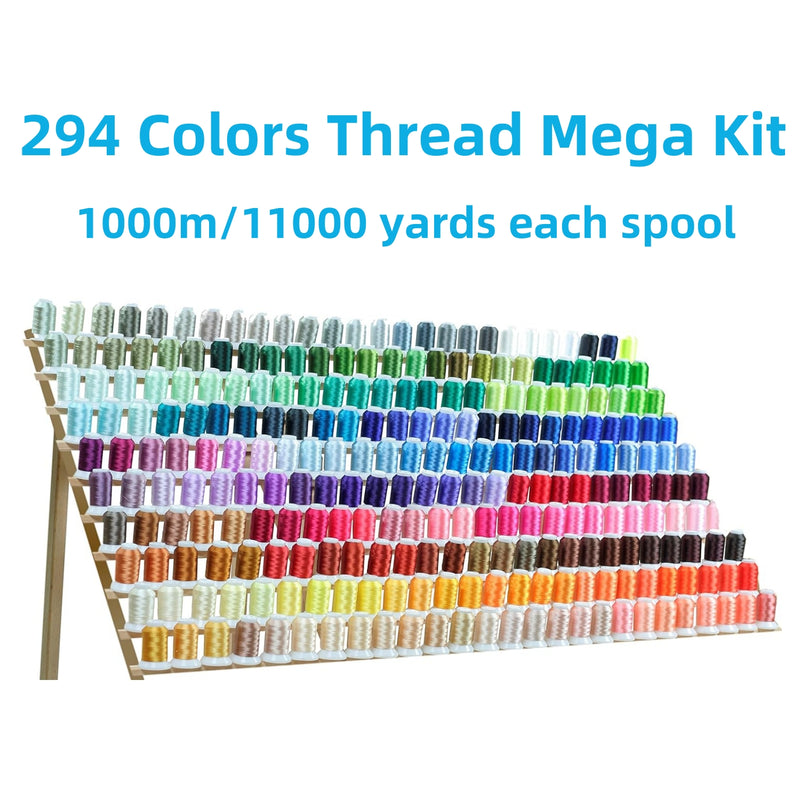 Simthread 294 Colors 40wt Embroidery Thread Mega Kit 1000M - Simthread - High Quality Machine Embroidery Thread Supplier