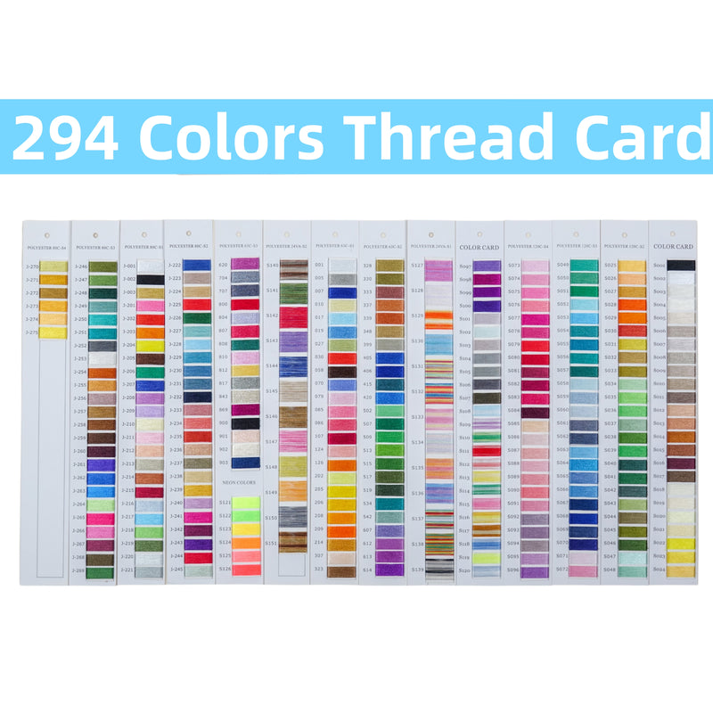 Simthread 294 Colors 40wt Embroidery Thread Mega Kit 1000M - Simthread - High Quality Machine Embroidery Thread Supplier