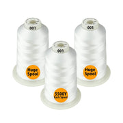 Simthread 3 Spools 5000M Embroidery Machine Thread Pack- Multiple Color Options - Simthread - High Quality Machine Embroidery Thread Supplier