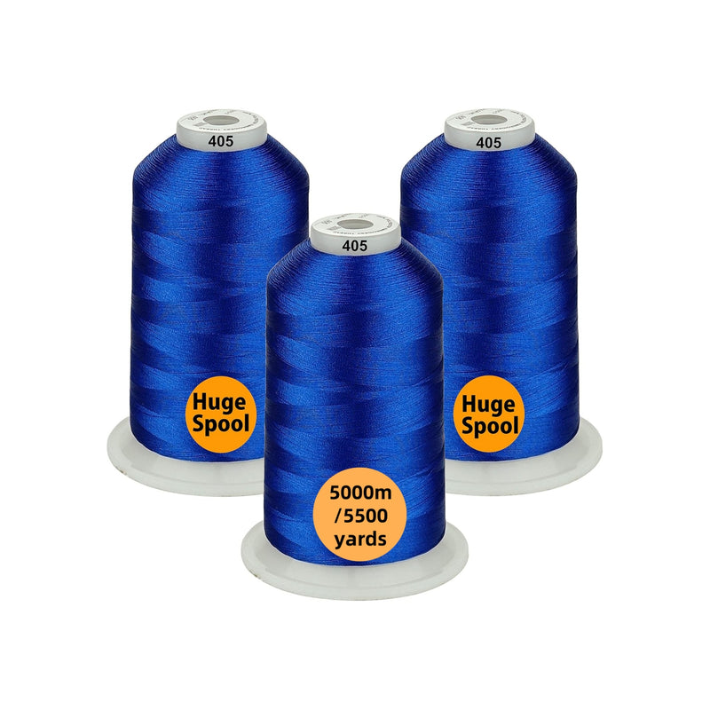 Simthread 3 Spools 5000M Embroidery Machine Thread Pack- Multiple Color Options - Simthread - High Quality Machine Embroidery Thread Supplier