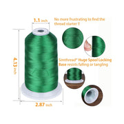 Simthread 3 Spools 5000M Embroidery Machine Thread Pack- Multiple Color Options - Simthread - High Quality Machine Embroidery Thread Supplier
