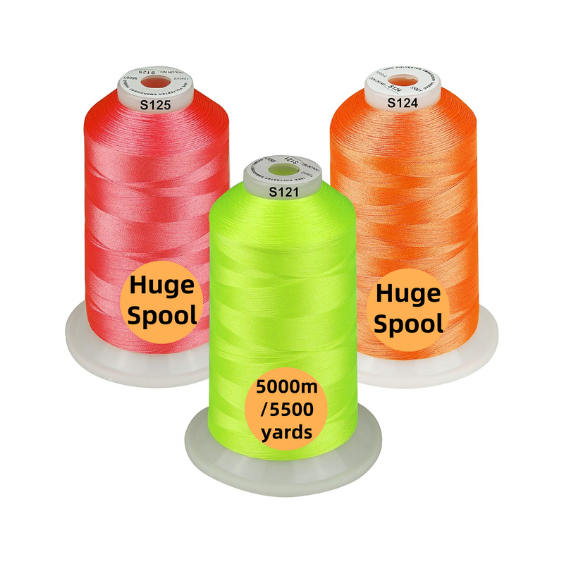 Simthread 3 Spools 5000M Embroidery Machine Thread Pack- Multiple Color Options - Simthread - High Quality Machine Embroidery Thread Supplier