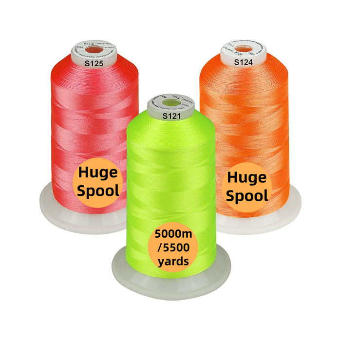 Simthread 3 Spools 5000M Embroidery Machine Thread Pack- Multiple Color Options - Simthread - High Quality Machine Embroidery Thread Supplier