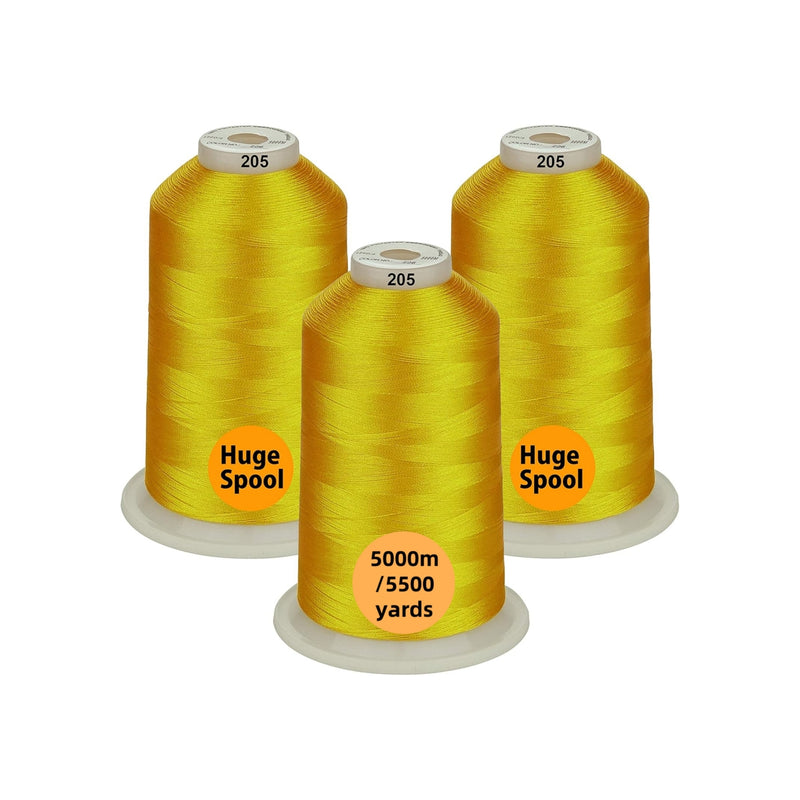 Simthread 3 Spools 5000M Embroidery Machine Thread Pack- Multiple Color Options - Simthread - High Quality Machine Embroidery Thread Supplier