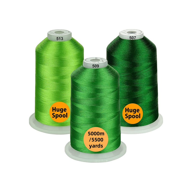 Simthread 3 Spools 5000M Embroidery Machine Thread Pack- Multiple Color Options - Simthread - High Quality Machine Embroidery Thread Supplier