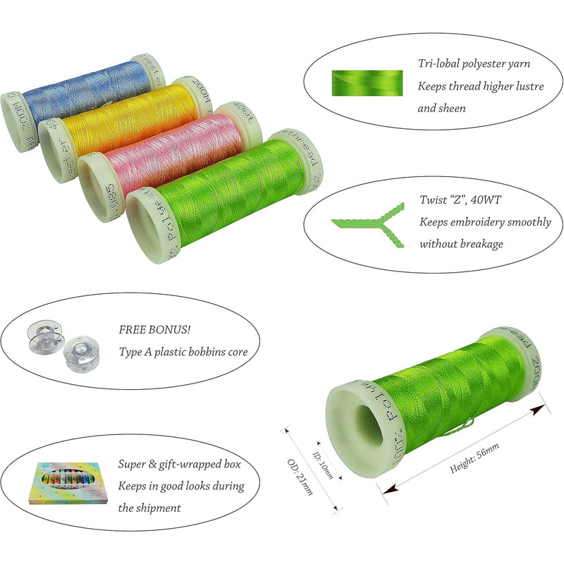 Simthread 32/63 Colors Embroidery Thread Kit 300M - Simthread - High Quality Machine Embroidery Thread Supplier