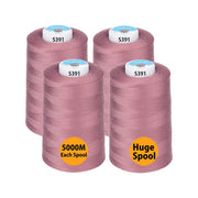 Simthread 4 Spools 40wt Polyester All Purpose Sewing Thread - 5000M - Simthread - High Quality Machine Embroidery Thread Supplier
