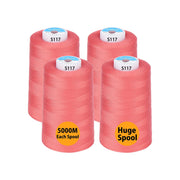 Simthread 4 Spools 40wt Polyester All Purpose Sewing Thread - 5000M - Simthread - High Quality Machine Embroidery Thread Supplier