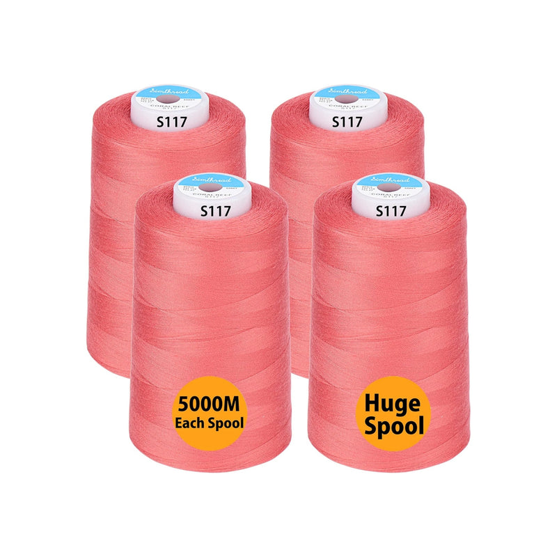 Simthread 4 Spools 40wt Polyester All Purpose Sewing Thread - 5000M - Simthread - High Quality Machine Embroidery Thread Supplier