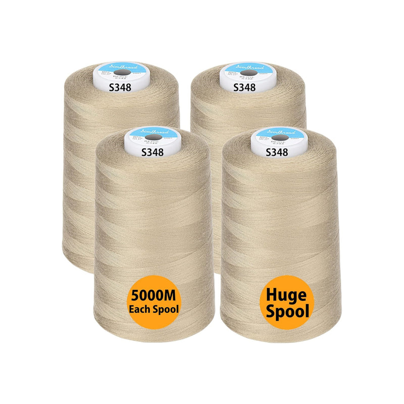 Simthread 4 Spools 40wt Polyester All Purpose Sewing Thread - 5000M - Simthread - High Quality Machine Embroidery Thread Supplier