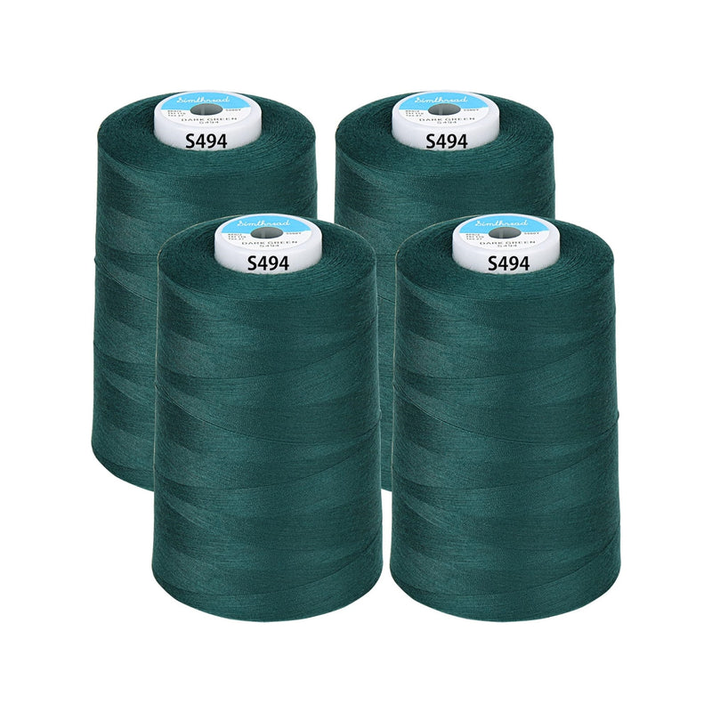 Simthread 4 Spools 40wt Polyester All Purpose Sewing Thread - 5000M - Simthread - High Quality Machine Embroidery Thread Supplier