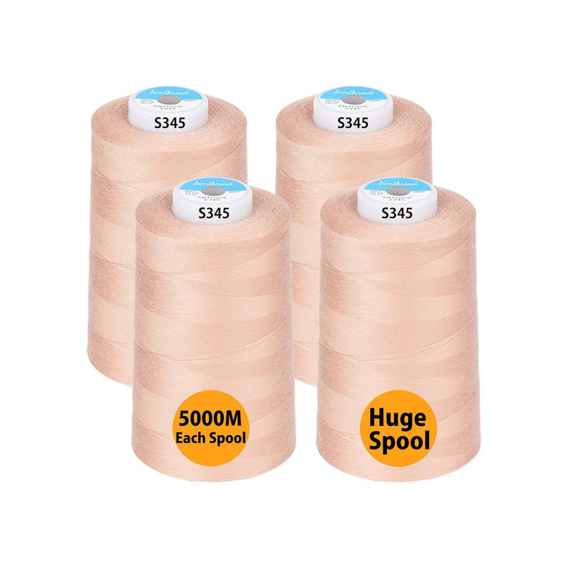 Simthread 4 Spools 40wt Polyester All Purpose Sewing Thread - 5000M - Simthread - High Quality Machine Embroidery Thread Supplier