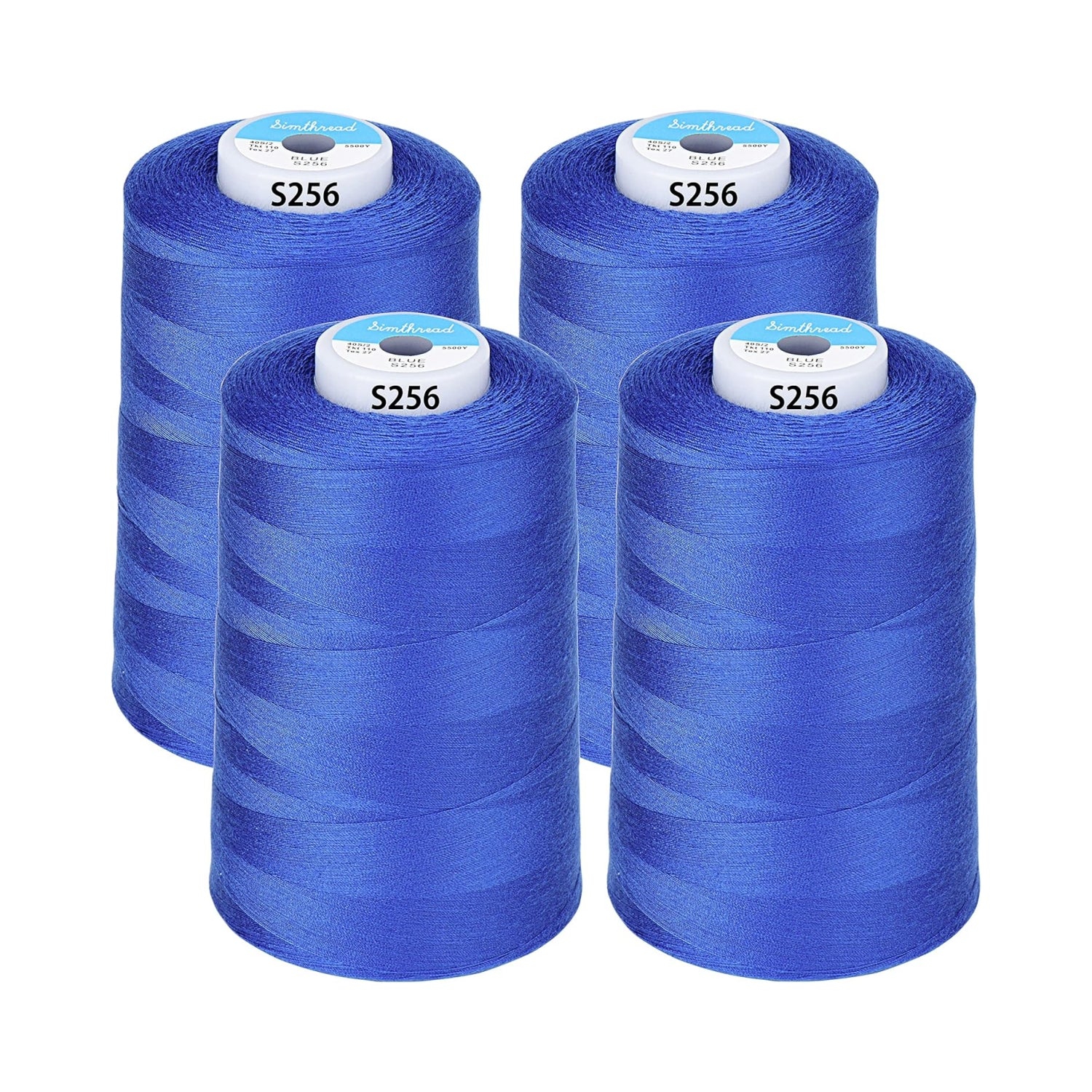 Simthread 4 Spools 40wt Polyester All Purpose Sewing Thread - 5000M ...