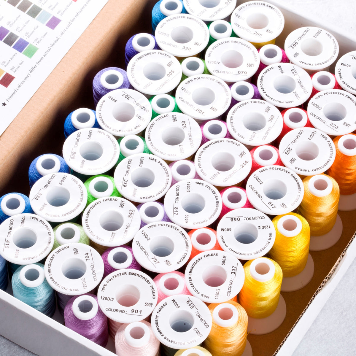 Simthread 32/40/63/120 Colors Embroidery Thread Kit — Simthread - High ...