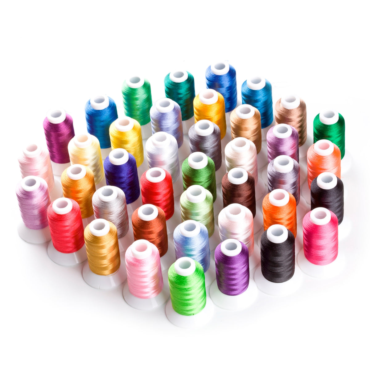 Simthread 40 Brother Colors Embroidery Thread Set 500M/1000M ...