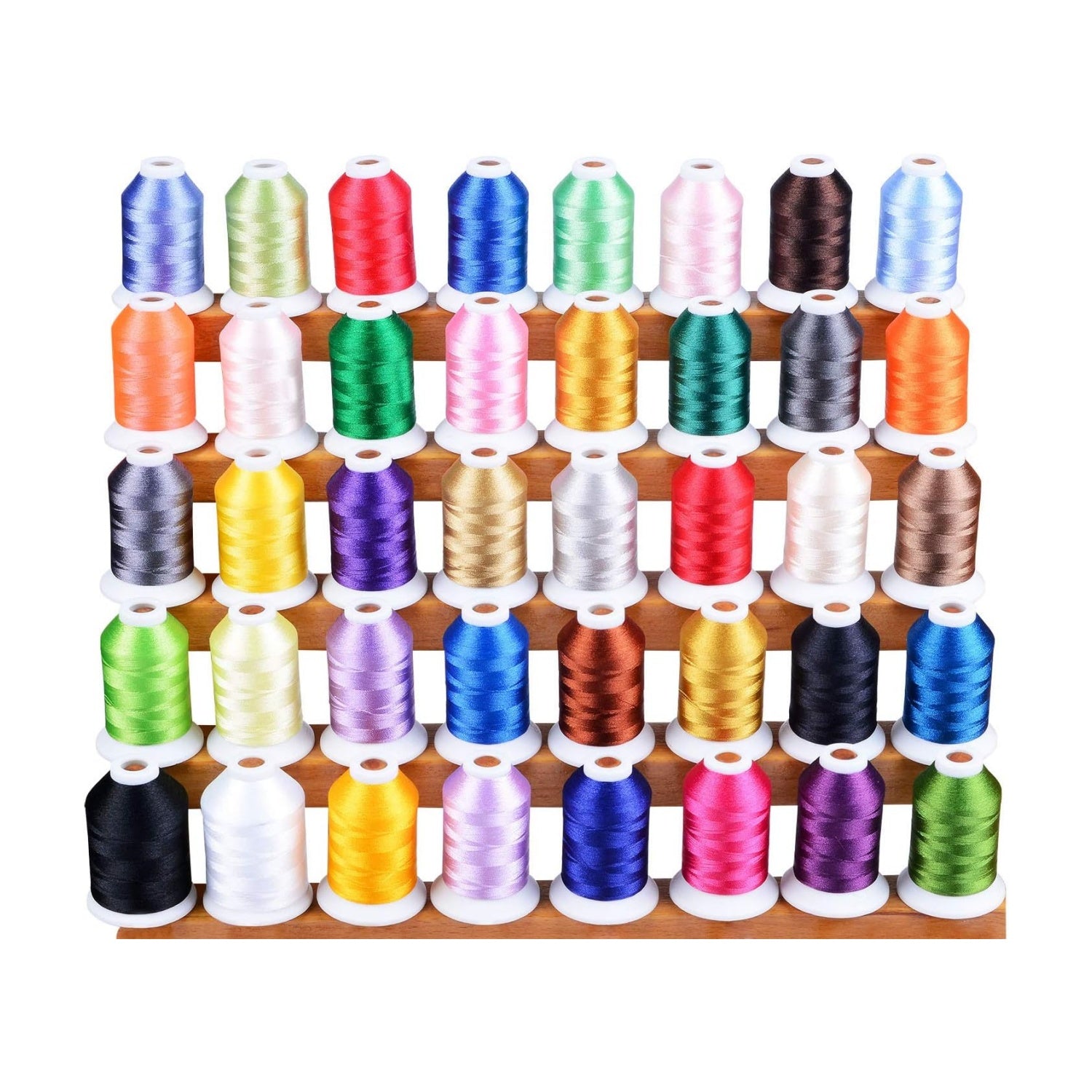 Simthread 40 Colors (60wt) 1000M Sewing Embroidery Thread - Sold Separ ...