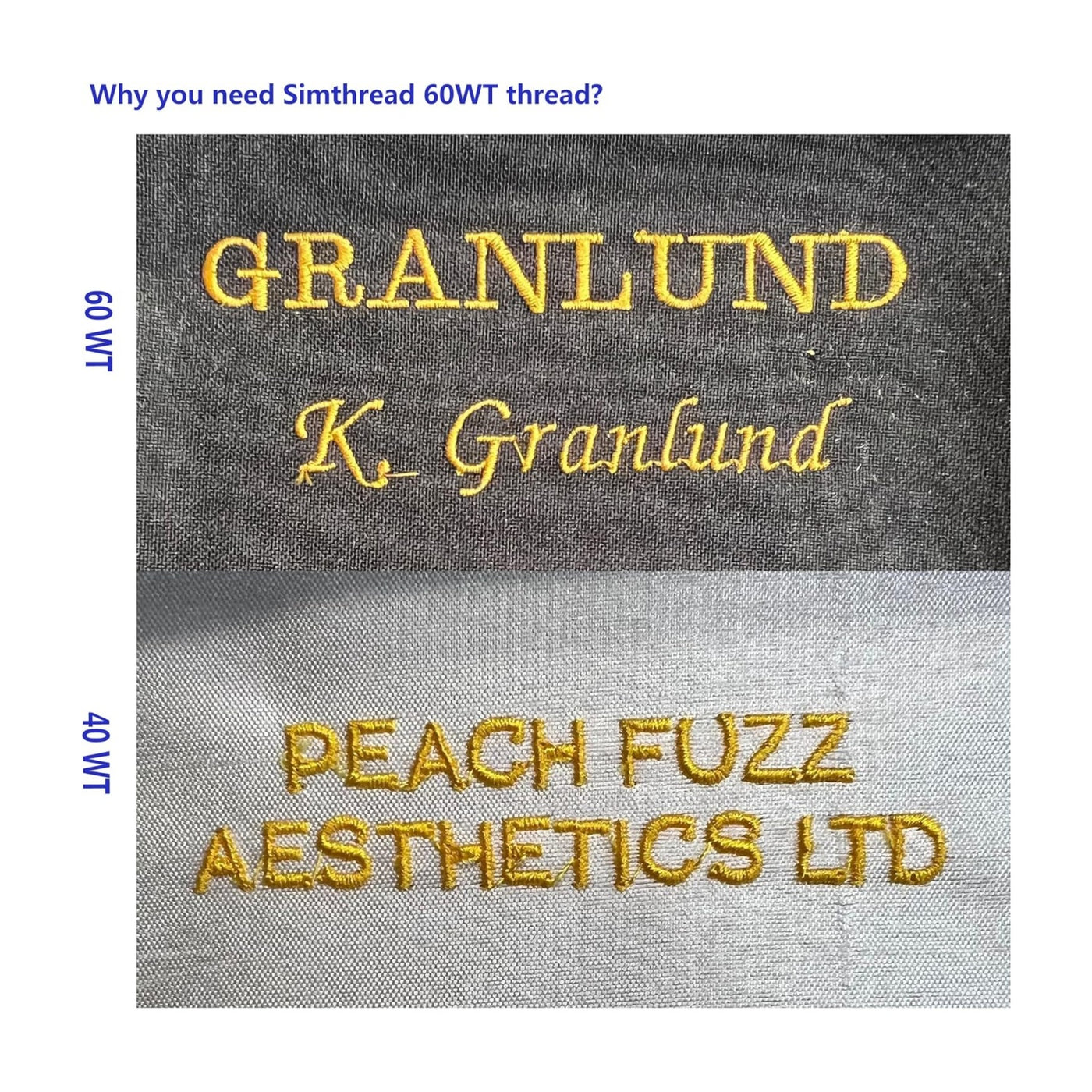 Simthread 40 Colors (60wt) 5000M Sewing Embroidery Thread - Sold Separ ...