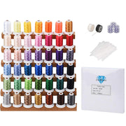 Simthread 42 Brother Colors and Tear Away Stabilizer Backing 1.8OZ 8"x8" 100pcs / Pack Kit - Simthread - High Quality Machine Embroidery Thread Supplier