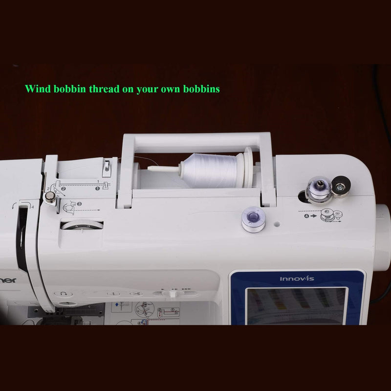 Simthread 6 Black & White 1500M Spools 60wt Bobbin Fill Thread - Simthread - High Quality Machine Embroidery Thread Supplier