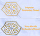 Simthread 6 Pcs Silver & Gold Colors Metallic Embroidery Thread - Simthread - High Quality Machine Embroidery Thread Supplier