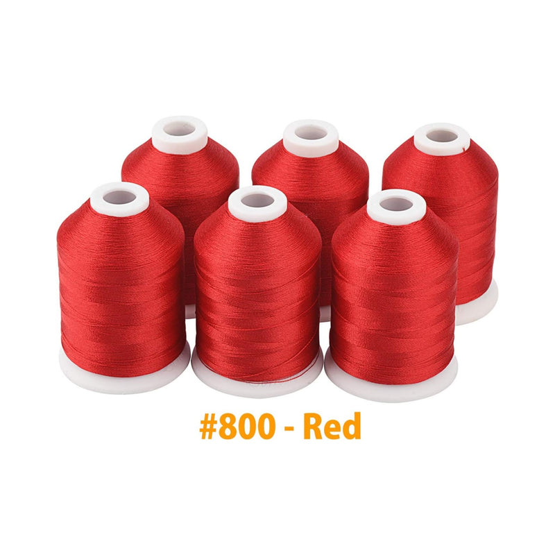 Simthread 6 Spools Embroidery Thread Kit - 1000M - Simthread - High Quality Machine Embroidery Thread Supplier