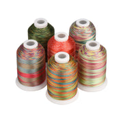 Simthread 6 Variegated Colors Embroidery Thread Kit - 1000M - Simthread - High Quality Machine Embroidery Thread Supplier