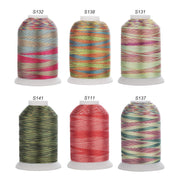 Simthread 6 Variegated Colors Embroidery Thread Kit - 1000M - Simthread - High Quality Machine Embroidery Thread Supplier