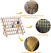 Simthread 60 Spools Wooden Thread Stand Organizer with Hanging Hooks - Simthread - High Quality Machine Embroidery Thread Supplier