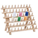 Simthread 60 Spools Wooden Thread Stand Organizer with Hanging Hooks - Simthread - High Quality Machine Embroidery Thread Supplier