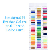 Simthread 63 Top-up Colors Embroidery Thread 5000M - Sold Separately - Simthread - High Quality Machine Embroidery Thread Supplier