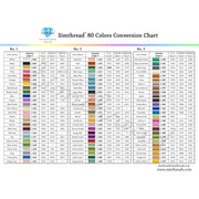 Simthread 80 Top-up Colors Embroidery Thread 5000M - Sold Separately - Simthread - High Quality Machine Embroidery Thread Supplier