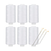 Simthread Black & White 400 Yards 30wt Corespun All Purpose Sewing Thread Set with Hand Needles - Simthread - High Quality Machine Embroidery Thread Supplier