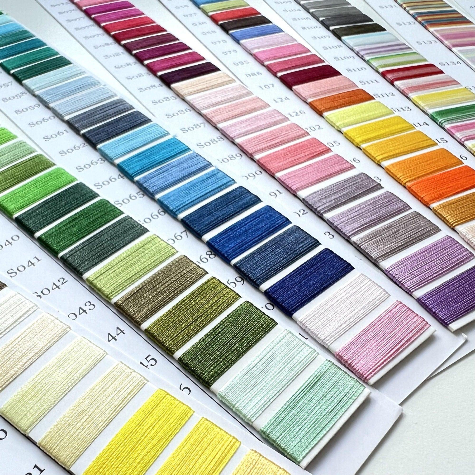 Gingerbread Thread Color Simthread Embroidery Thread Real Thread Color Card ( 294 Colors ...